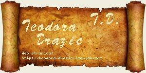 Teodora Dražić vizit kartica